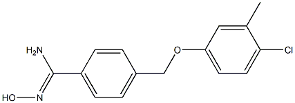 4-(4-chloro-3-methylphenoxymethyl)-N'-hydroxybenzene-1-carboximidamide Struktur