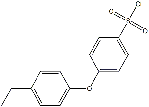 4-(4-ethylphenoxy)benzene-1-sulfonyl chloride Struktur