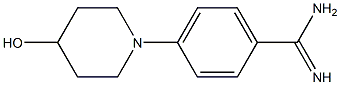 4-(4-hydroxypiperidin-1-yl)benzene-1-carboximidamide Struktur