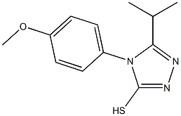 4-(4-methoxyphenyl)-5-(propan-2-yl)-4H-1,2,4-triazole-3-thiol Struktur