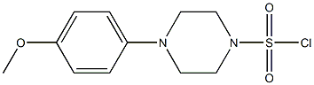 4-(4-methoxyphenyl)piperazine-1-sulfonyl chloride Struktur