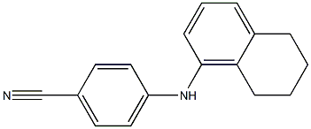 4-(5,6,7,8-tetrahydronaphthalen-1-ylamino)benzonitrile Struktur