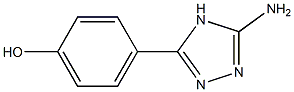 4-(5-amino-4H-1,2,4-triazol-3-yl)phenol Struktur