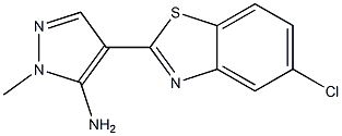 4-(5-chloro-1,3-benzothiazol-2-yl)-1-methyl-1H-pyrazol-5-amine Struktur