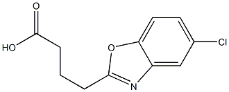 4-(5-chloro-1,3-benzoxazol-2-yl)butanoic acid Struktur