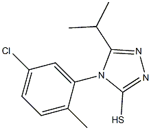 4-(5-chloro-2-methylphenyl)-5-(propan-2-yl)-4H-1,2,4-triazole-3-thiol Struktur