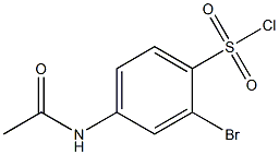 4-(acetylamino)-2-bromobenzenesulfonyl chloride Struktur