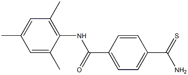 4-(aminocarbonothioyl)-N-mesitylbenzamide Struktur