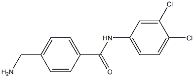 4-(aminomethyl)-N-(3,4-dichlorophenyl)benzamide Struktur