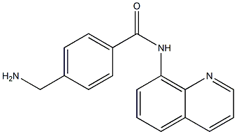 4-(aminomethyl)-N-(quinolin-8-yl)benzamide Struktur