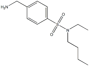 4-(aminomethyl)-N-butyl-N-ethylbenzene-1-sulfonamide Struktur