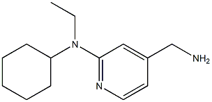 4-(aminomethyl)-N-cyclohexyl-N-ethylpyridin-2-amine Struktur