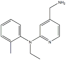 4-(aminomethyl)-N-ethyl-N-(2-methylphenyl)pyridin-2-amine Struktur