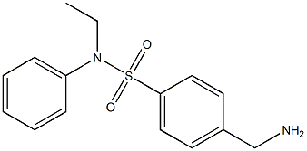 4-(aminomethyl)-N-ethyl-N-phenylbenzenesulfonamide Struktur