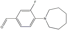 4-(azepan-1-yl)-3-fluorobenzaldehyde Struktur