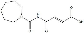 4-(azepan-1-ylcarbonylamino)-4-oxobut-2-enoic acid Struktur