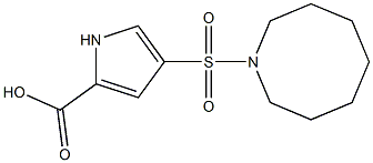 4-(azocane-1-sulfonyl)-1H-pyrrole-2-carboxylic acid Struktur