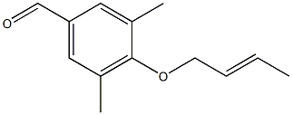 4-(but-2-en-1-yloxy)-3,5-dimethylbenzaldehyde Struktur