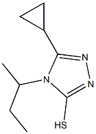 4-(butan-2-yl)-5-cyclopropyl-4H-1,2,4-triazole-3-thiol Struktur