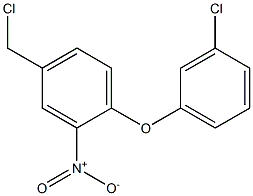 4-(chloromethyl)-1-(3-chlorophenoxy)-2-nitrobenzene Struktur