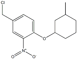 4-(chloromethyl)-1-[(3-methylcyclohexyl)oxy]-2-nitrobenzene Struktur