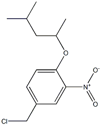 4-(chloromethyl)-1-[(4-methylpentan-2-yl)oxy]-2-nitrobenzene Struktur