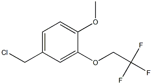 4-(chloromethyl)-1-methoxy-2-(2,2,2-trifluoroethoxy)benzene Struktur