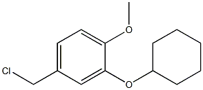 4-(chloromethyl)-2-(cyclohexyloxy)-1-methoxybenzene Struktur