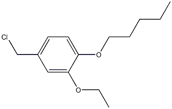 4-(chloromethyl)-2-ethoxy-1-(pentyloxy)benzene Struktur