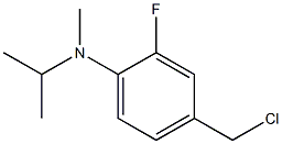 4-(chloromethyl)-2-fluoro-N-methyl-N-(propan-2-yl)aniline Struktur