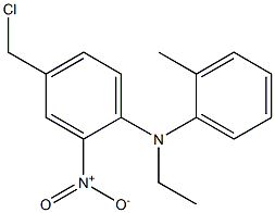 4-(chloromethyl)-N-ethyl-N-(2-methylphenyl)-2-nitroaniline Struktur