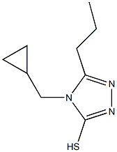 4-(cyclopropylmethyl)-5-propyl-4H-1,2,4-triazole-3-thiol Struktur