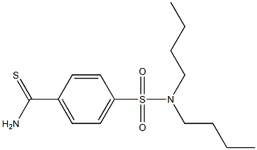 4-(dibutylsulfamoyl)benzene-1-carbothioamide Struktur