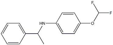 4-(difluoromethoxy)-N-(1-phenylethyl)aniline Struktur