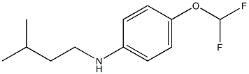 4-(difluoromethoxy)-N-(3-methylbutyl)aniline Struktur