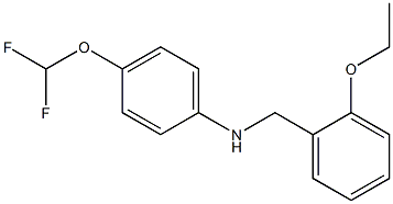 4-(difluoromethoxy)-N-[(2-ethoxyphenyl)methyl]aniline Struktur