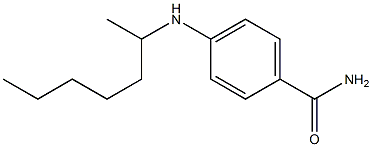 4-(heptan-2-ylamino)benzamide Struktur