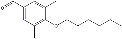 4-(hexyloxy)-3,5-dimethylbenzaldehyde Struktur