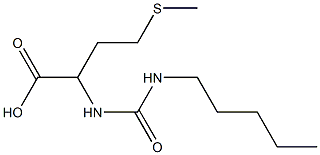 4-(methylsulfanyl)-2-[(pentylcarbamoyl)amino]butanoic acid Struktur