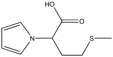 4-(methylthio)-2-(1H-pyrrol-1-yl)butanoic acid Struktur