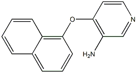 4-(naphthalen-1-yloxy)pyridin-3-amine Struktur