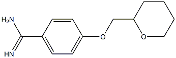 4-(oxan-2-ylmethoxy)benzene-1-carboximidamide Struktur