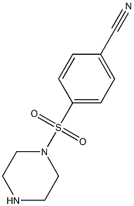 4-(piperazine-1-sulfonyl)benzonitrile Struktur