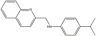 4-(propan-2-yl)-N-(quinolin-2-ylmethyl)aniline Struktur