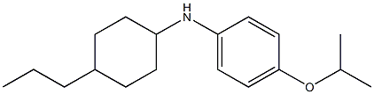 4-(propan-2-yloxy)-N-(4-propylcyclohexyl)aniline Struktur