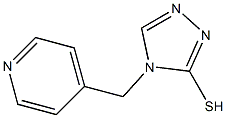 4-(pyridin-4-ylmethyl)-4H-1,2,4-triazole-3-thiol Struktur