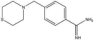 4-(thiomorpholin-4-ylmethyl)benzene-1-carboximidamide Struktur