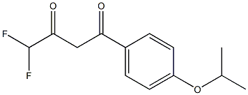 4,4-difluoro-1-[4-(propan-2-yloxy)phenyl]butane-1,3-dione Struktur