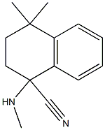 4,4-dimethyl-1-(methylamino)-1,2,3,4-tetrahydronaphthalene-1-carbonitrile Struktur