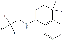 4,4-dimethyl-N-(2,2,2-trifluoroethyl)-1,2,3,4-tetrahydronaphthalen-1-amine Struktur